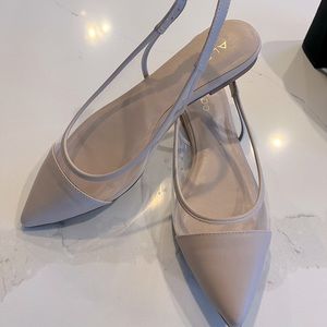 Aldo cream slingback flats